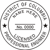 Fast& Friendly Service!  The District of Columbia Engineer embossing seal is custom made. It is offered in various seal frame options and colors. This is a great product for District of Columbia Engineers and is affordable to its users.