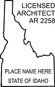 Fast& Friendly Service!  The Idaho Architect/Landscape Architect embossing seal is custom made. It is offered in various seal frame options and colors. This is a great product for Idaho Architects/Landscape Architects and is affordable to its users.