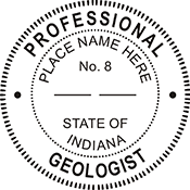 Fast& Friendly Service!  The Indiana Geologist embossing seal is custom made. It is offered in various seal frame options and colors. This is a great product for Indiana Geologists and is affordable to its users.